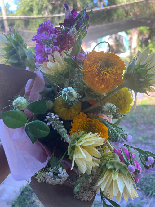 Seasonal Cut Flower Bouquet - Large